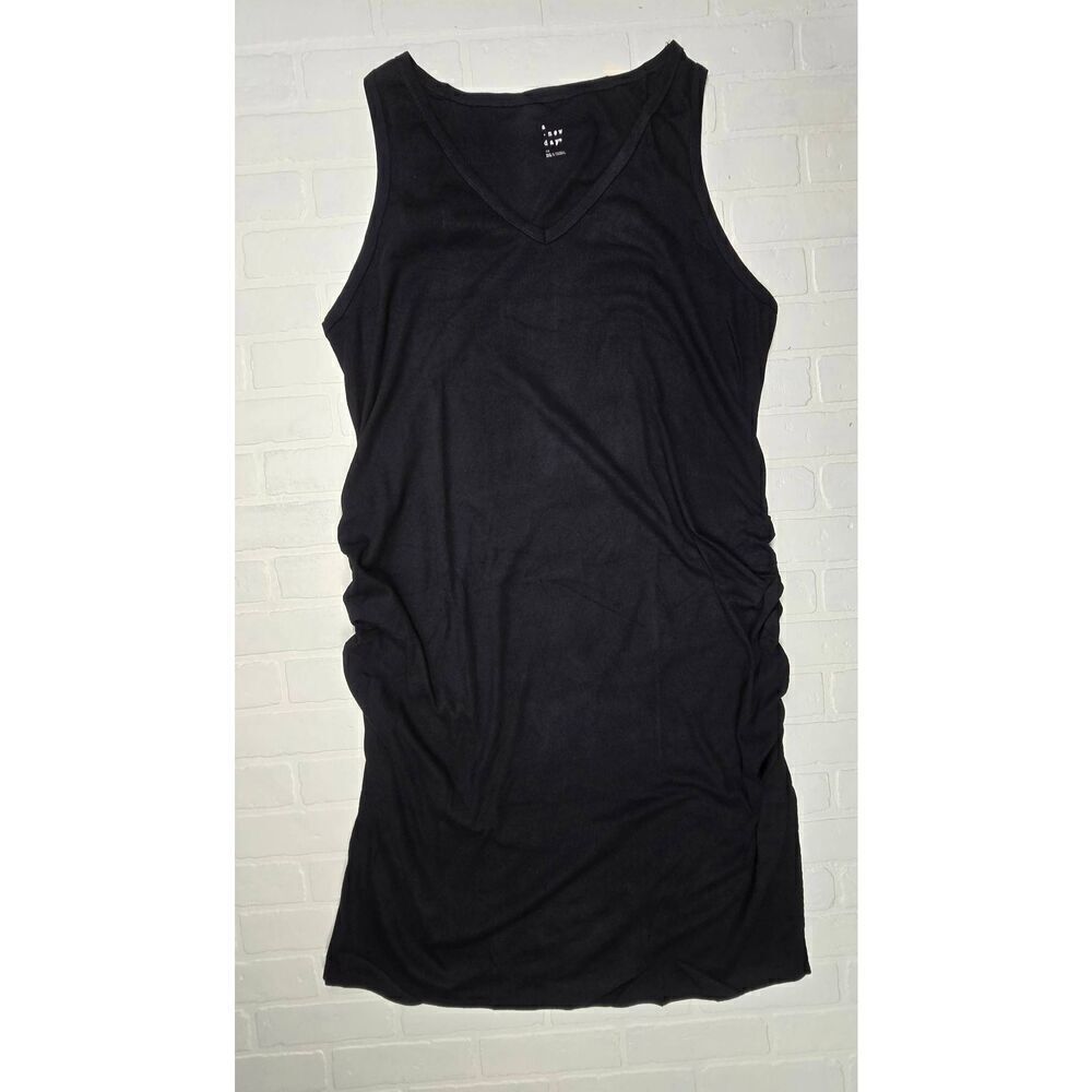 A new day Black Sleveless Side cinched  Dress 3X